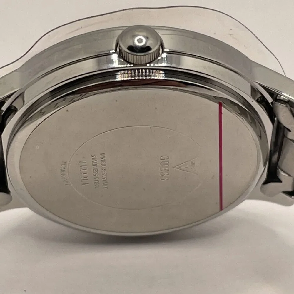 Guess Chelsea U1222L1 Womens Stainless Steel Analog Black Dial Quartz Watch Cv54